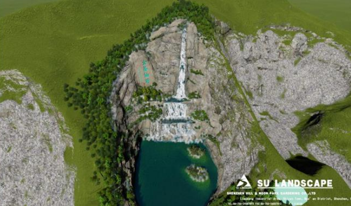 假山瀑布設(shè)計